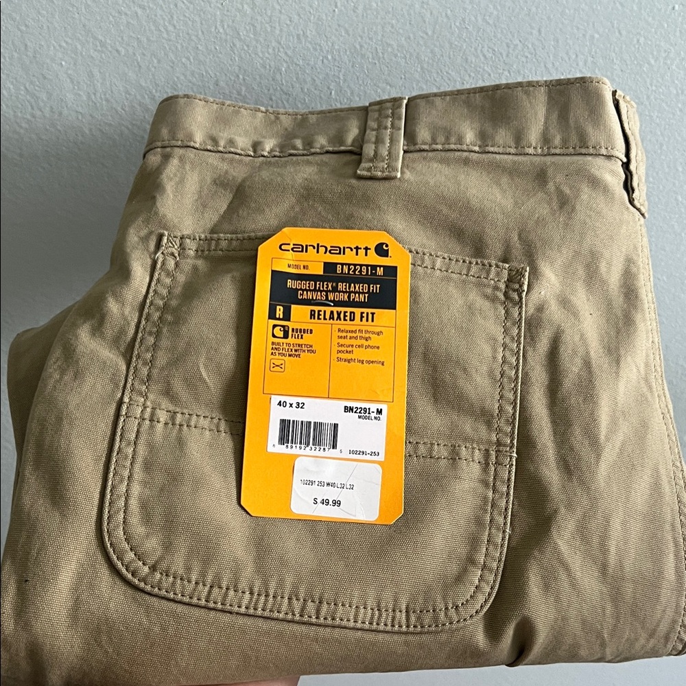 Carhartt Men's Relaxed Fit Cargo Pants - Khaki